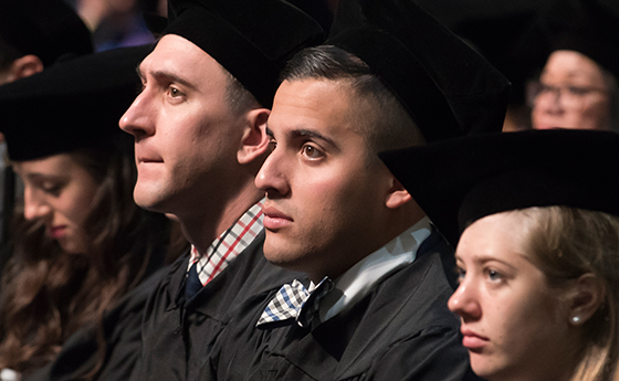 School of Education graduates at commencement