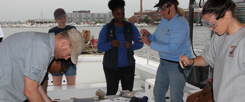 Life of Chesapeake class gathers samples