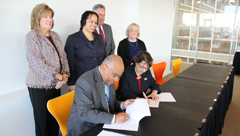 NDMU & University of Baltimore leaders sign agreement