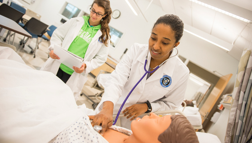 Nursing Students in Sim Lab