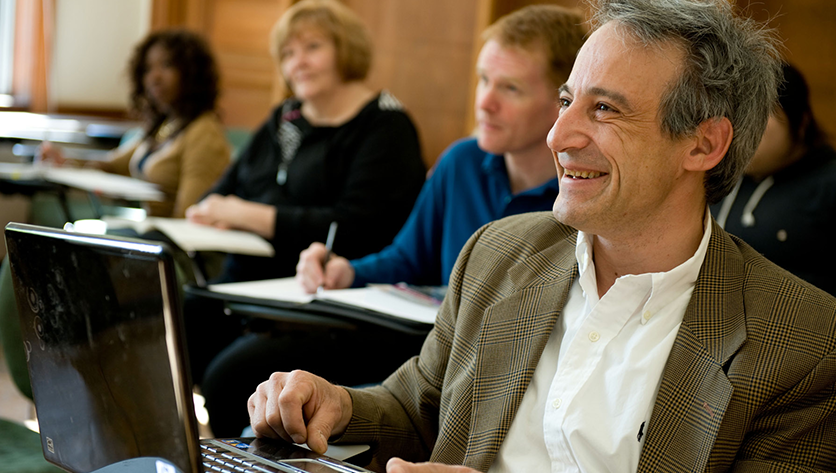 Continuing education students sitting in a classroom