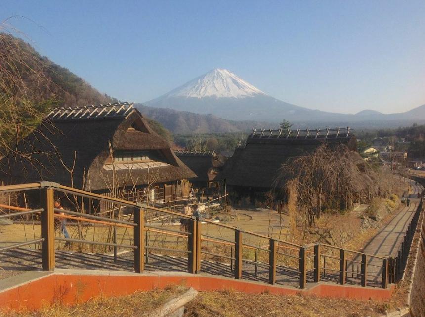 A beautiful mountain view in Japan