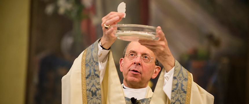 Archbishop William Lori performing the mass ceremony