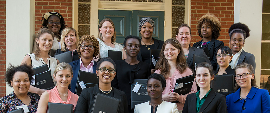 Group photo of women dressed professionally