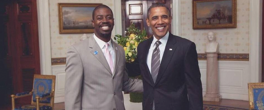 Maryland Teacher of the Year Joshua Parker meets President Obama