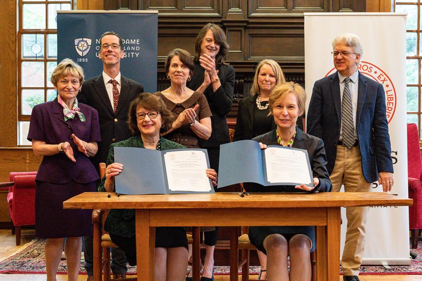 Ceremonial Agreement Signing - NDMU and St. John’s College Partner to Address Teacher Shortage