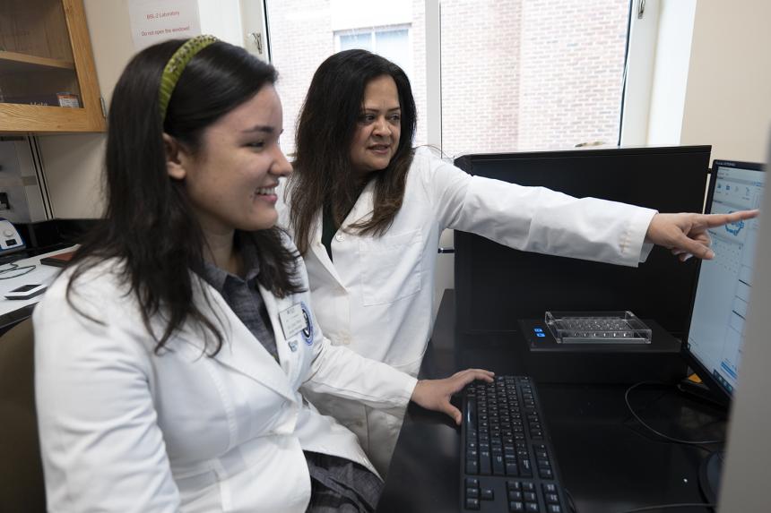NDMU Students Conduct Research in Bunting Hall Lab