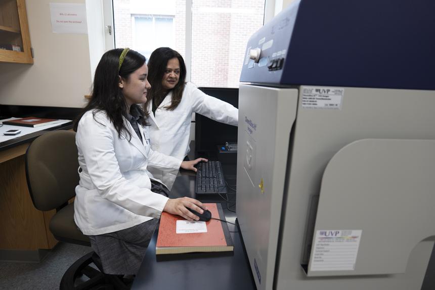 NDMU Students Conduct Research in Bunting Hall Lab