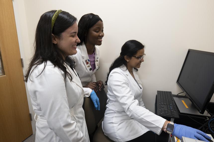 NDMU Students Conduct Research in Bunting Hall Lab
