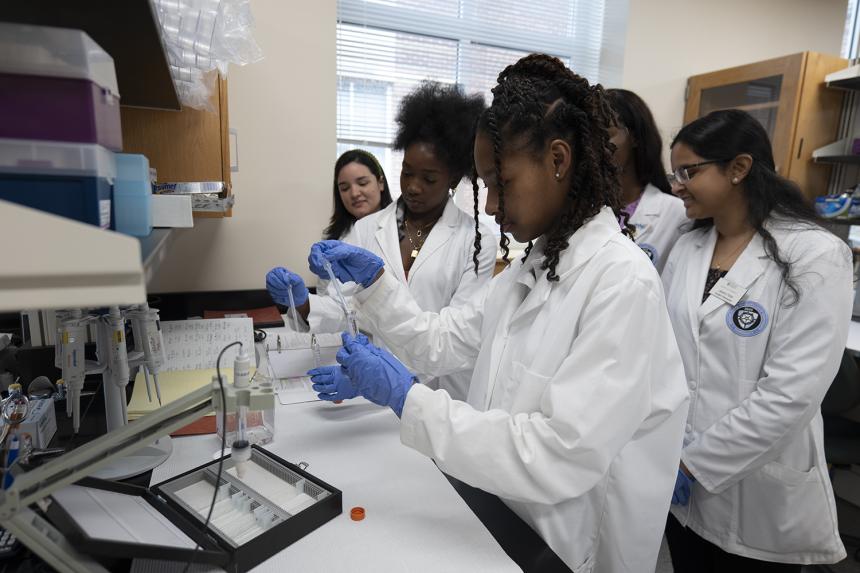 NDMU Students Conduct Research in Bunting Hall Lab