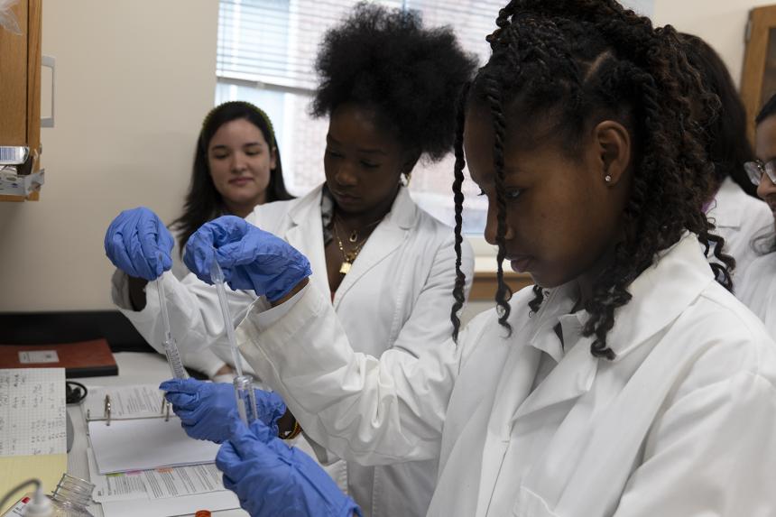 NDMU Students Conduct Research in Bunting Hall Lab