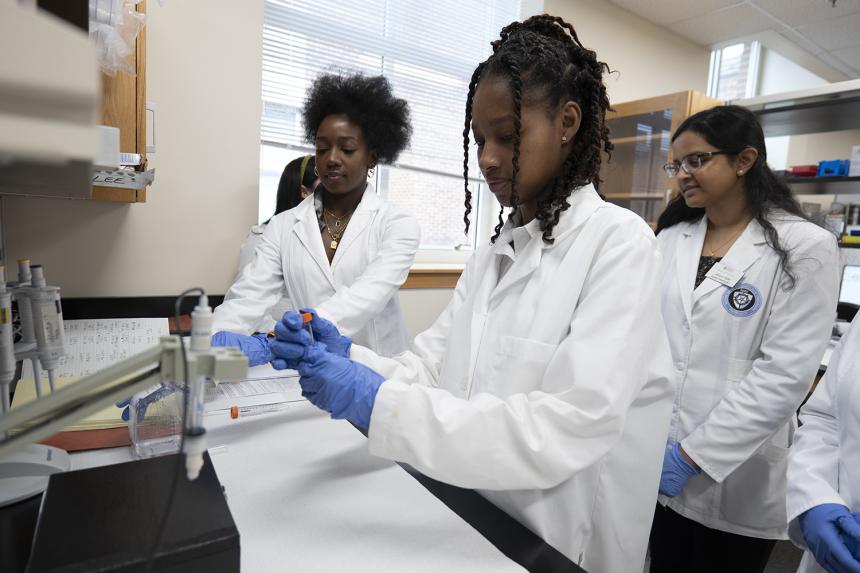 NDMU Students Conduct Research in Bunting Hall Lab